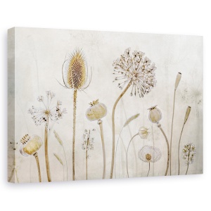 Tablou canvas - imbatranind/Spre apusul vietii, Natura moarta, Toamna, Flori, Seminte, 80 x 120 cm
