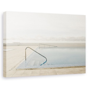 Tablou canvas - In Afara Sezonului, Calm, Coasta, Nori, Arhitectura, Piscina, 80 x 120 cm