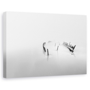 Tablou canvas - In Ceata, Vapor, Epava, Apa, Peisaj, Ocean, 60 x 90 cm