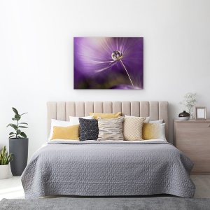 Tablou canvas - In Nuante De Violet, Pene, Perla, Picatura, 50 x 70 cm - Img 3