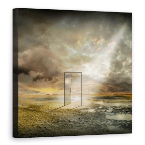 Tablou canvas - In Spatele Realitatii, Ireal, Timp, Usa, Nori, Cer, 60 x 60 cm