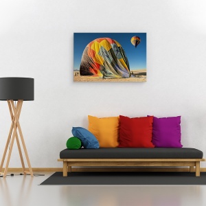 Tablou canvas - Inapoi Pe Pamant, Balon Cu Aer Cald, Zbor, 40 x 60 cm - Img 2
