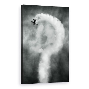 Tablou canvas - Intrebari Despre Aceasta Manevra, Avion, Accident, Looping, Intrebare, 60 x 90 cm