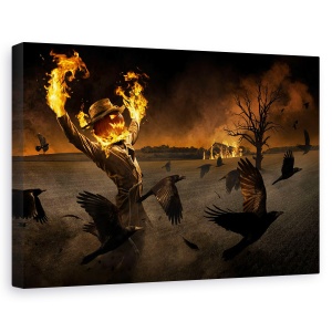 Tablou canvas - Jack-O Scarecrow, Corbi, Sperietoare De Ciori, Franta, 60 x 90 cm