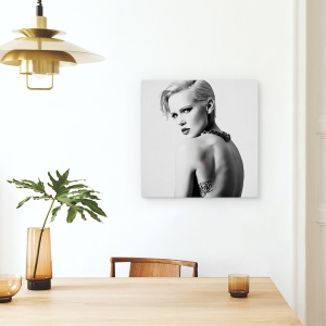 Tablou canvas - Janatini, Tatuaj, Femeie, Model, Privire, Colier, 60 x 60 cm - Img 4