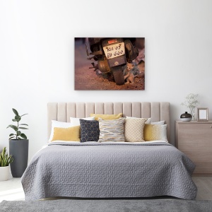 Tablou canvas - Jucandu-Te De-A V-Ati Ascunselea, Strada, Pisica, Motocicleta, 60 x 80 cm - Img 3