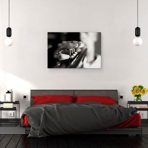 Tablou canvas - Jucator, Muzician, Trompeta, Instrument, Persoana, 40 x 60 cm - Img 3