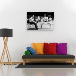 Tablou canvas - Kiae, Actiune, Alb-Negru, Lupta, Tutore, Uniform, 60 x 90 cm - Img 2