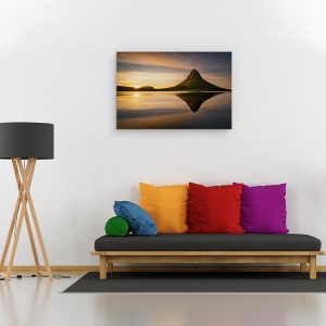 Tablou canvas - Kirkjufell, Islanda, Kirkjufell, Munte, Deal, Peisaj, 40 x 60 cm - Img 2
