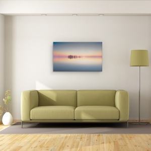 Tablou Canvas - Lacul Mattamuskeet Memorie, Rasarit, SUA, Calm, Senin, 50 x 80 cm - Img 2