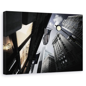 Tablou canvas - Lampile Sperantei In Amurg, Arhitectura, Steag, 40 x 60 cm