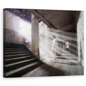 Tablou canvas - Lasa Viata Sa Mearga Mai Departe, Arhitectura, Emotie, Sentiment, 60 x 75 cm