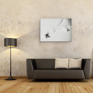 Tablou canvas - Leagan, Schi, Freeride, Franta, Munte, Meije, 50 x 70 cm - Img 2
