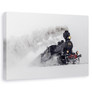 Tablou canvas - Little-Jumbo, Obiecte, Tren Cu Aburi, Transport, Epoca, 80 x 120 cm