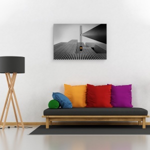Tablou canvas - Lumina Galbena, Arhitectura, Portocaliu, Galben, Lampa, Lumina, 40 x 60 cm - Img 2