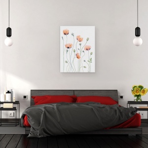 Tablou canvas - Maci, Papaver, Vara, Gradina, Plante, 50 x 70 cm - Img 3