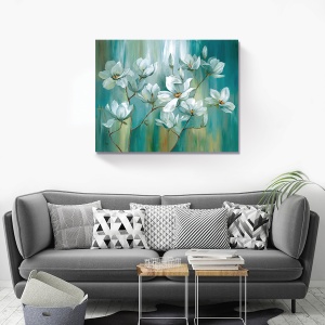Tablou Canvas - Magnolii Albe II, Flori, 80 x 100 cm - Img 2