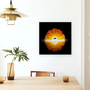 Tablou canvas - Mandarine, Portocaliu, Alimente, Fructe, Iluminare Din Spate, 60 x 60 cm - Img 4