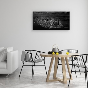 Tablou canvas - Manhattan - Vedere De Sus, America, Arhitectura, Cer, 50 x 100 cm - Img 4