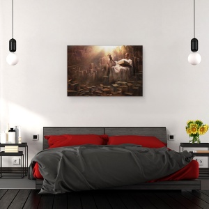 Tablou canvas - Marele Covfefe, Cutii, Capitalismul, Dictator, Rege, Maestru, 80 x 120 cm - Img 3