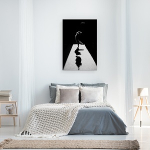 Tablou canvas - Marele Edgar, Pisica, Animal, Alb-Negru, Contrast, 40 x 60 cm - Img 3