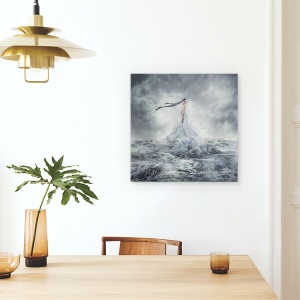 Tablou canvas - Mazu, Zeita, Femeie, Persoana, Editare Creativa, Cer, 90 x 90 cm - Img 4