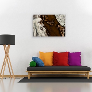 Tablou canvas - Model, Kenya, Lac, Culoare, Aerial, Flamingo, Deasupra, 40 x 60 cm - Img 2