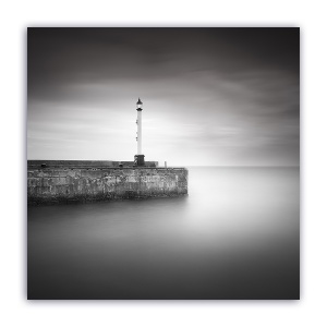 Tablou Canvas - Monochrom, Ocean, Far, Port, 60 x 60 cm