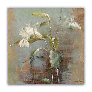Tablou Canvas -Narcis, Vintage, Alb, 60 x 60 cm