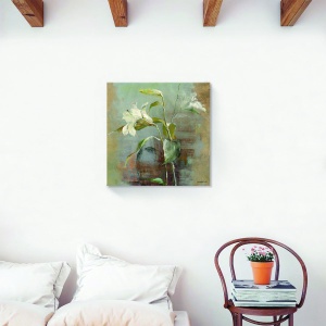 Tablou canvas decorativ Narcis Vintage 60x60 cm