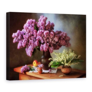 Tablou Canvas - Natura Moarta Cu Flori De Primavara, 50 x 70 cm