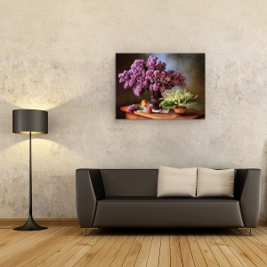 Tablou Canvas - Natura Moarta Cu Flori De Primavara, 60 x 80 cm - Img 2