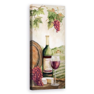 Tablou canvas - Natura Moarta, Vin, Struguri, Barila, Peisaj, Natura, Pictura, 30 x 90 cm