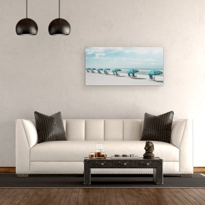 Tablou canvas - Natura, Peisaj, Mare, Vara, Umbrele, 50 x 100 cm - Img 2