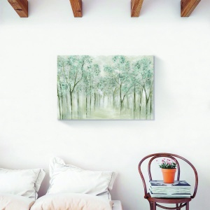 Tablou canvas natură iarnă cu peisaj de pădure 80x120 cm