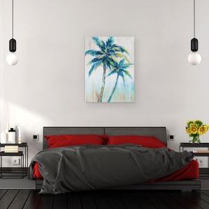 Tablou canvas - Natura, Planta, Palmier, Modern, Colorat, Pictura, 75 x 100 cm - Img 3