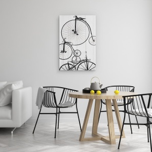 Tablou canvas - Obiecte, Vehicul, Bicicleta, Retro, 80 x 120 cm - Img 4