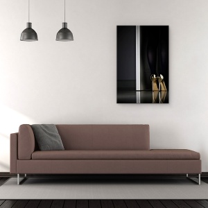 Tablou Canvas - Ochi De Aur, Aur, Aur, Tocuri Inalte, Pantofi, Pantofi, 60 x 90 cm - Img 2