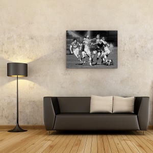 Tablou canvas - Opreste Mingea, Rugby, Anglia, Sport, Actiune, Viespi, 75 x 100 cm - Img 2