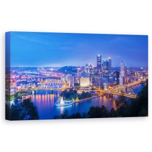 Tablou canvas - Orasul Otelului, Pittsburgh, America, 50 x 100 cm