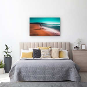 Tablou canvas - Orele De Liniste, Plaja, Abstract, Peisaj, Dungi, Mare, 50 x 80 cm - Img 3