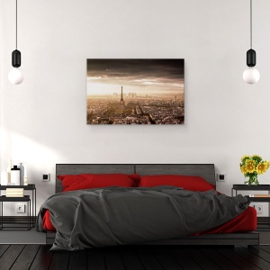 Tablou canvas - Parisul Magnific, Franta, Peisaj Urban, Eiffel, 80 x 120 cm - Img 3