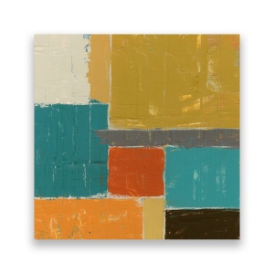 Tablou Canvas - Patrate, Dreptunghi, Linii, Multicolor, 60 x 60 cm