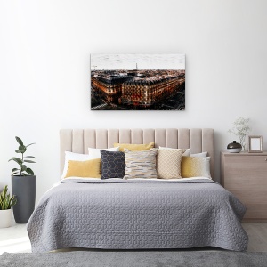Tablou canvas - Pe Acoperisurile Parisului, Oras, Abstract, Strada, Umbra, 50 x 80 cm - Img 3