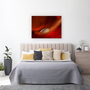 Tablou canvas - Picatura, Rosu, Pana, 50 x 70 cm - Img 3