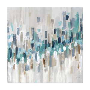 Tablou Canvas - Pictura, Abstract, Albastru 60 x 60 cm