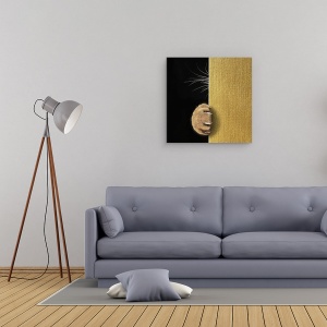 Tablou canvas - Pisica Timida, Pisica, Laba, Gheare, Mustati, Umor, 60 x 60 cm - Img 2