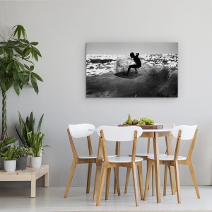 Tablou canvas - Plimbare, Surfer, Val, Strop, Mare, 50 x 80 cm - Img 4