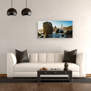 Tablou canvas - Podul Golden Gate, Peisaj Marin, Reper, Faimos, San Francisco, 50 x 100 cm - Img 2