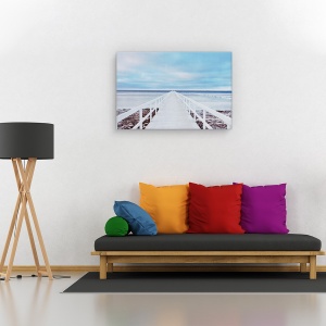 Tablou canvas - Podul, Peisaj, Suedia, Mare, Debarcader, 40 x 60 cm - Img 2